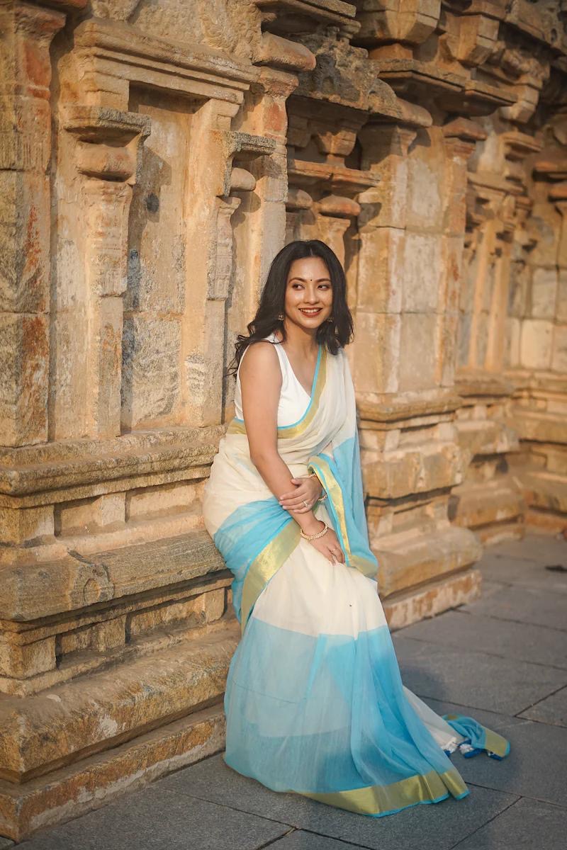 Chandana - Mul mul Cotton Saree