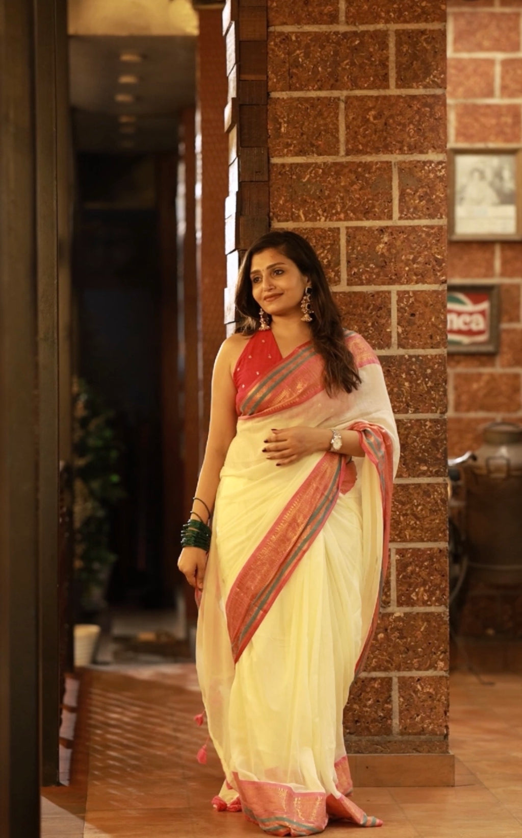Archa - Mul mul Cotton Saree