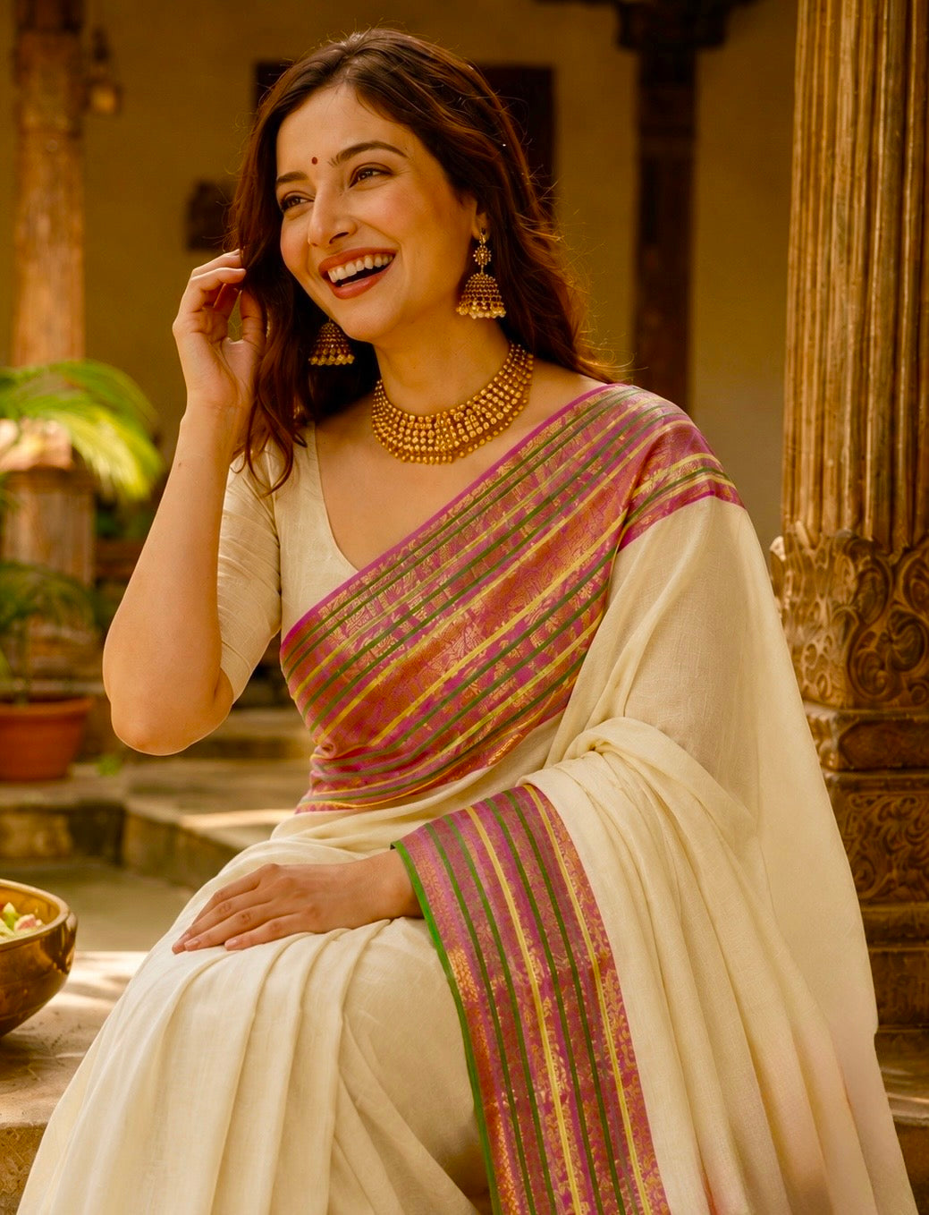 Shobhna - Mul Mul Cotton Saree