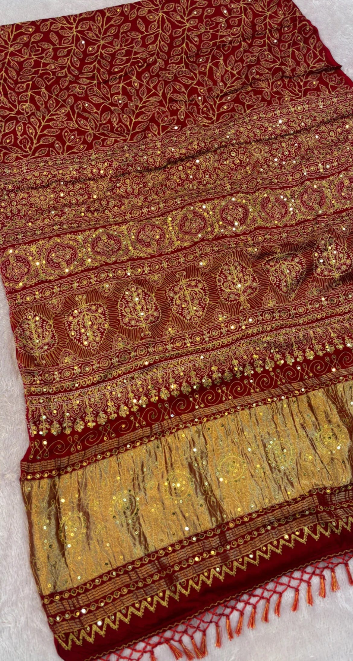 Sukum - Sukum Premium Gajji Silk Saree with Full Sequins Handwork