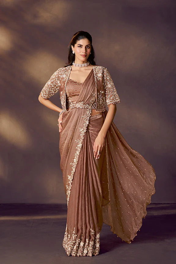 Shaya - Designer Satin Saree