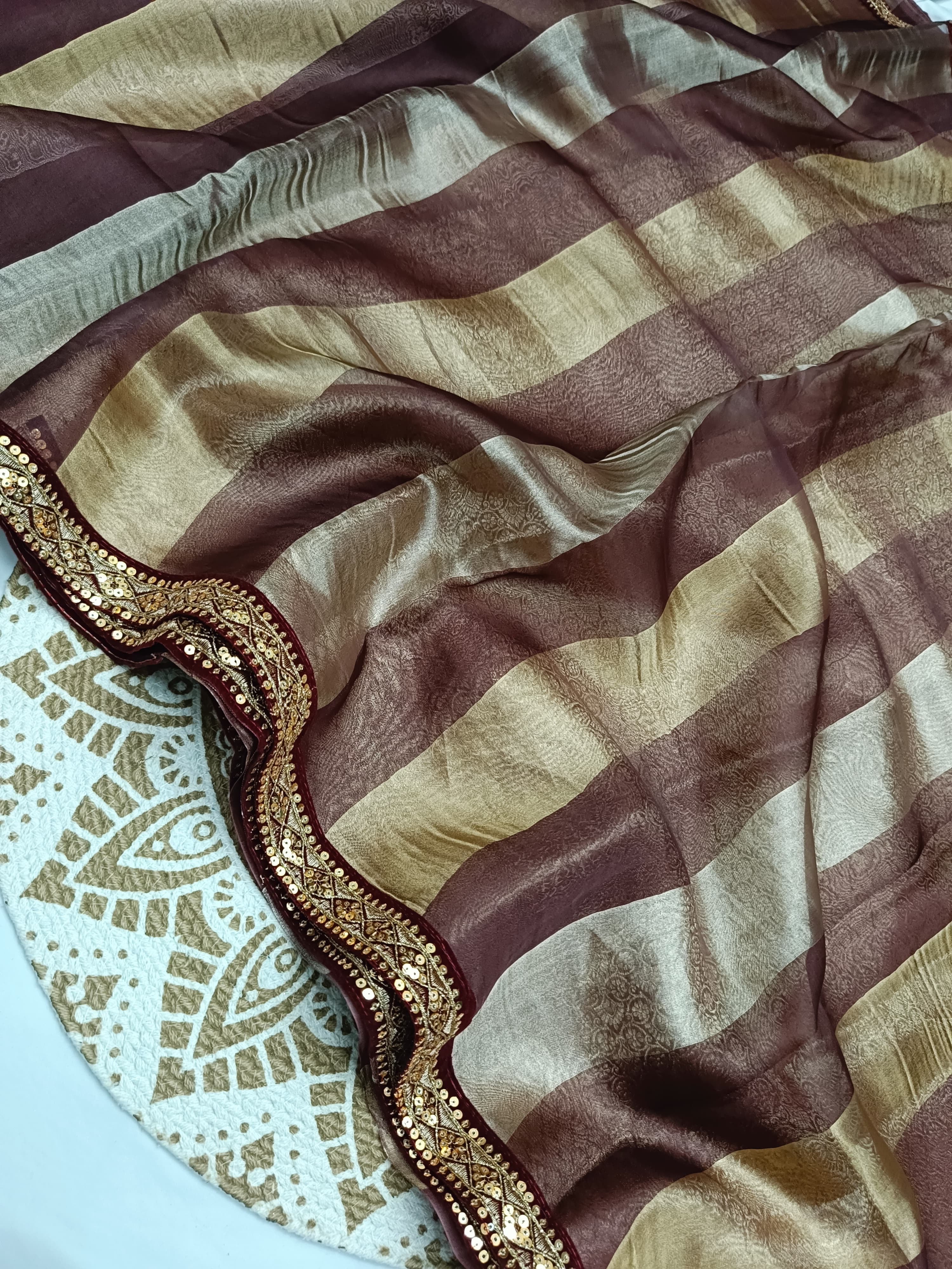 Vandana - Pure Kora Silk Handwoven Kadhua Saree