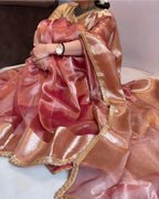 Vamika - Pure Gold Tissue Saree