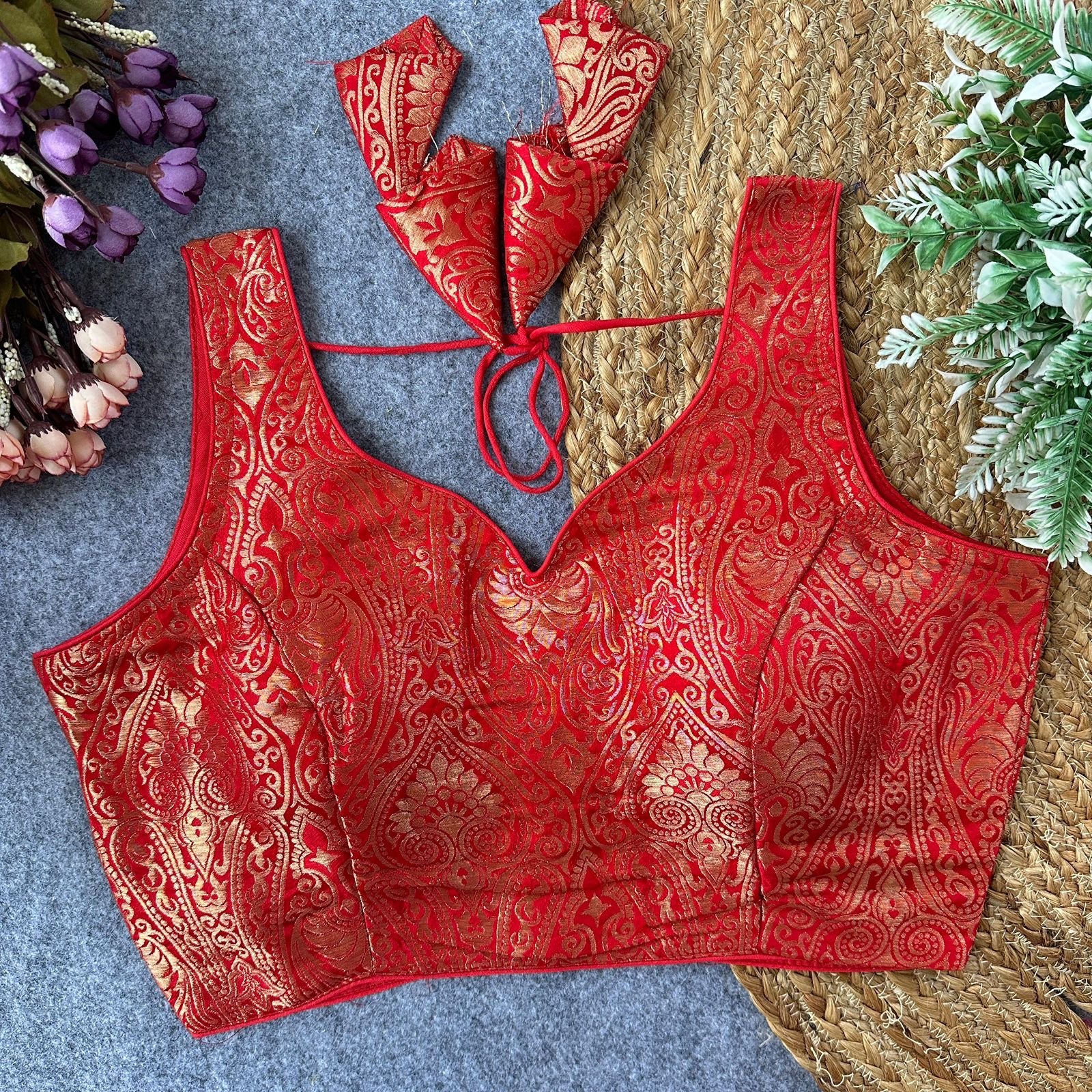 Malana - Satin Silk Padded Blouse 