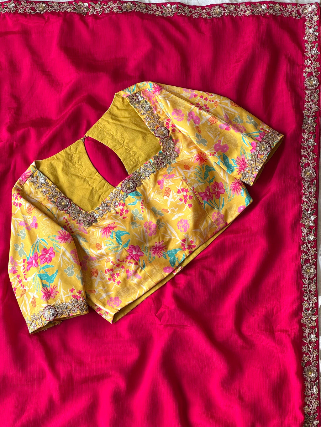 Risha - Designer Tabby Silk Saree