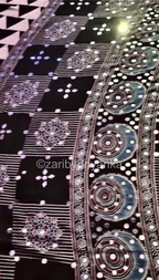 Tanima - Pure Modal Ajrakh Mirror work saree
