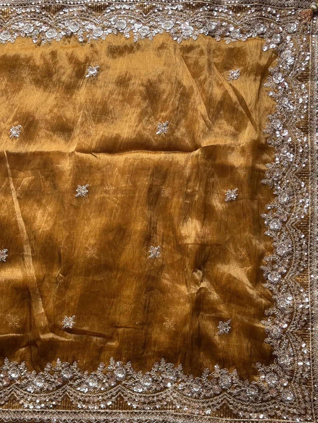 Payal - Designer Tissue Silk Saree with Multicolour Sequin Work