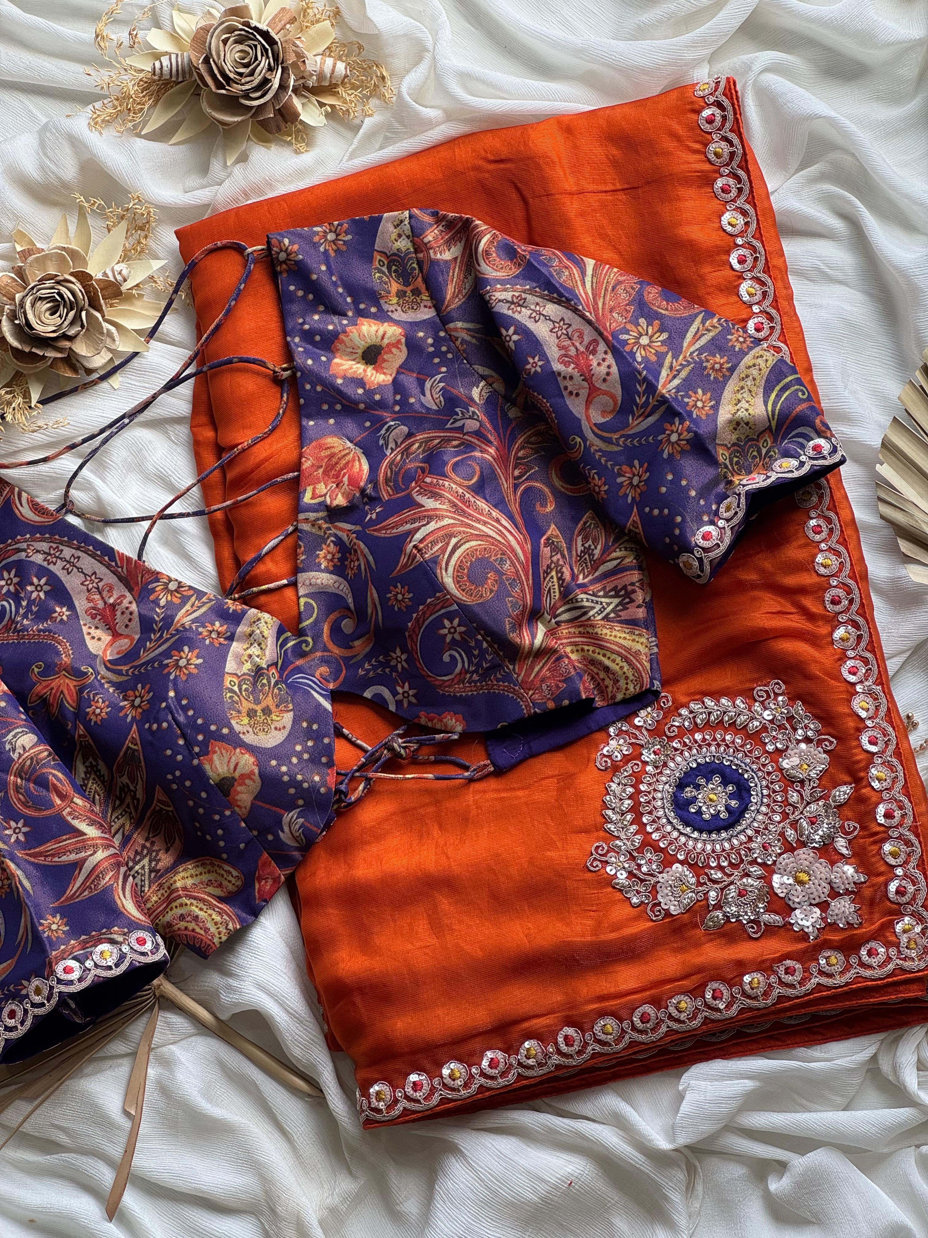 Salini - Designer Tabby Silk Saree