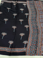 Nilofer - Pure Modal Ajrakh saree