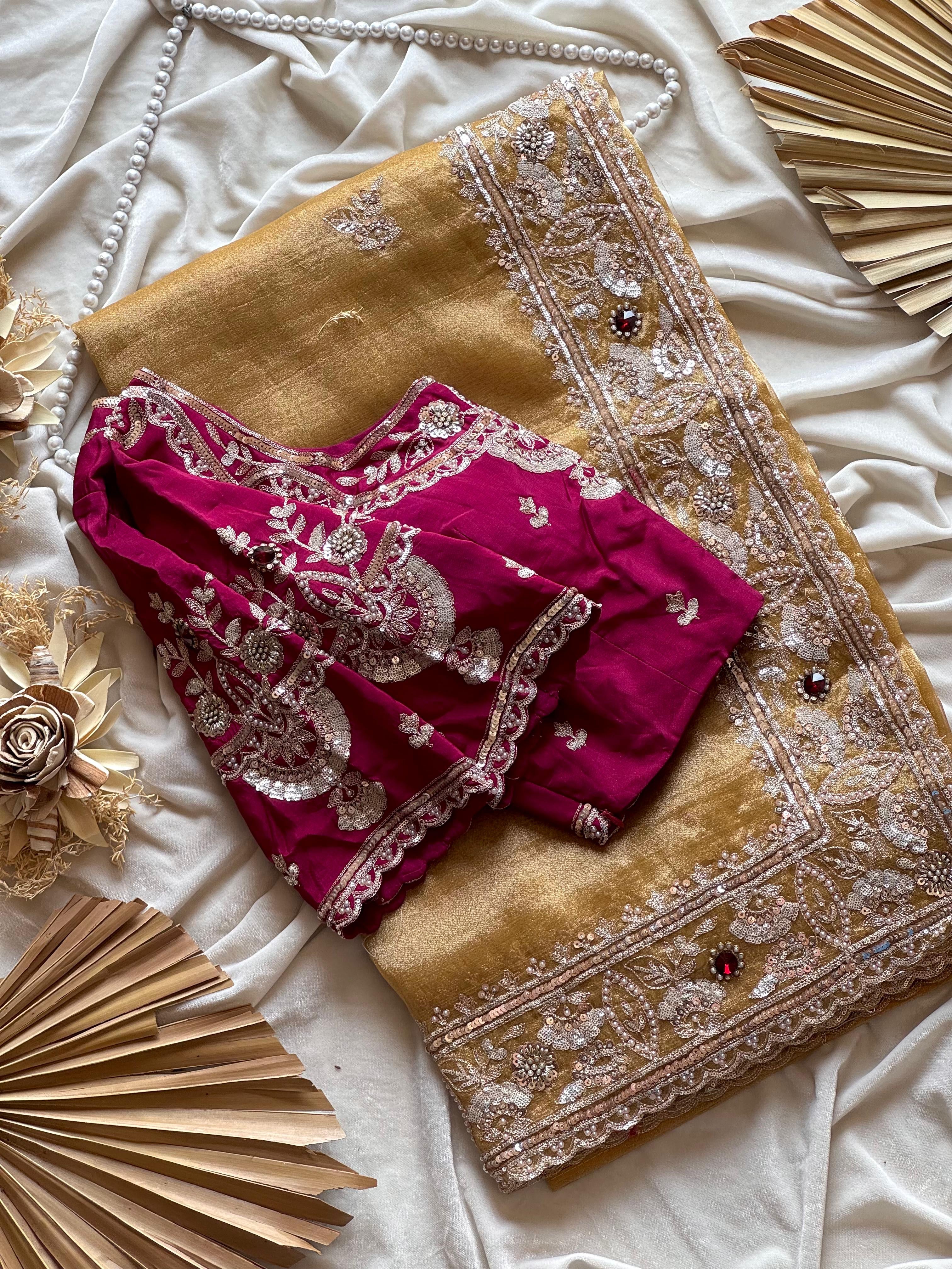 Shiny - Designer Handwork Saree