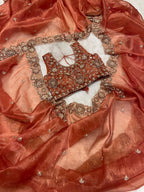 Rahath - Organza Crepe Silk Saree