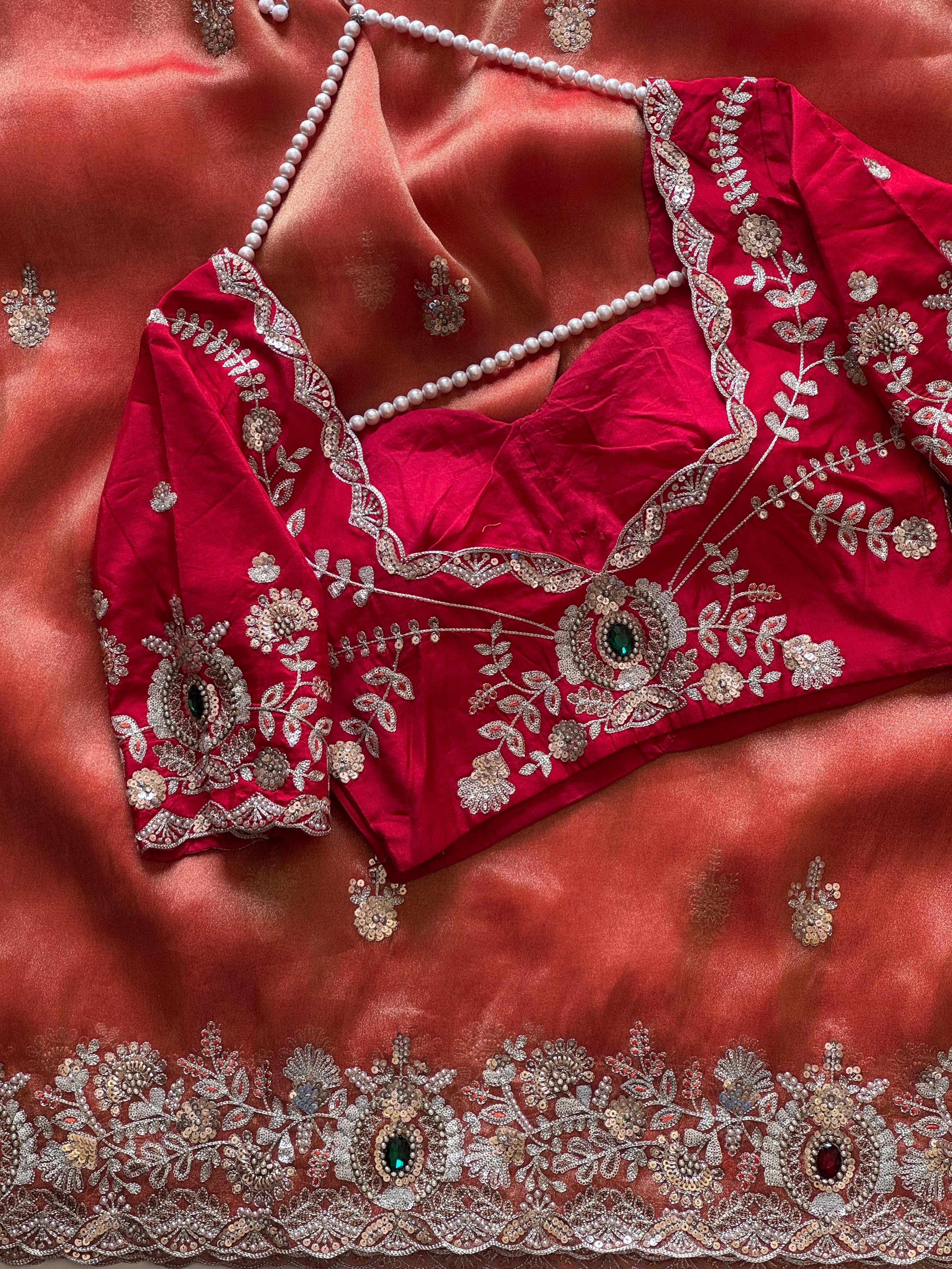 Mahisha - Designer Tissue Saree