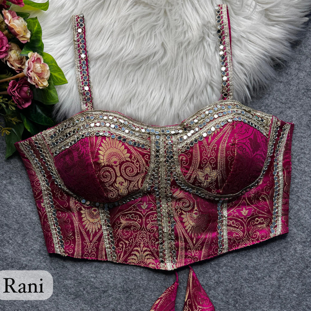 Monal - Banarasi silk Padded Blouse