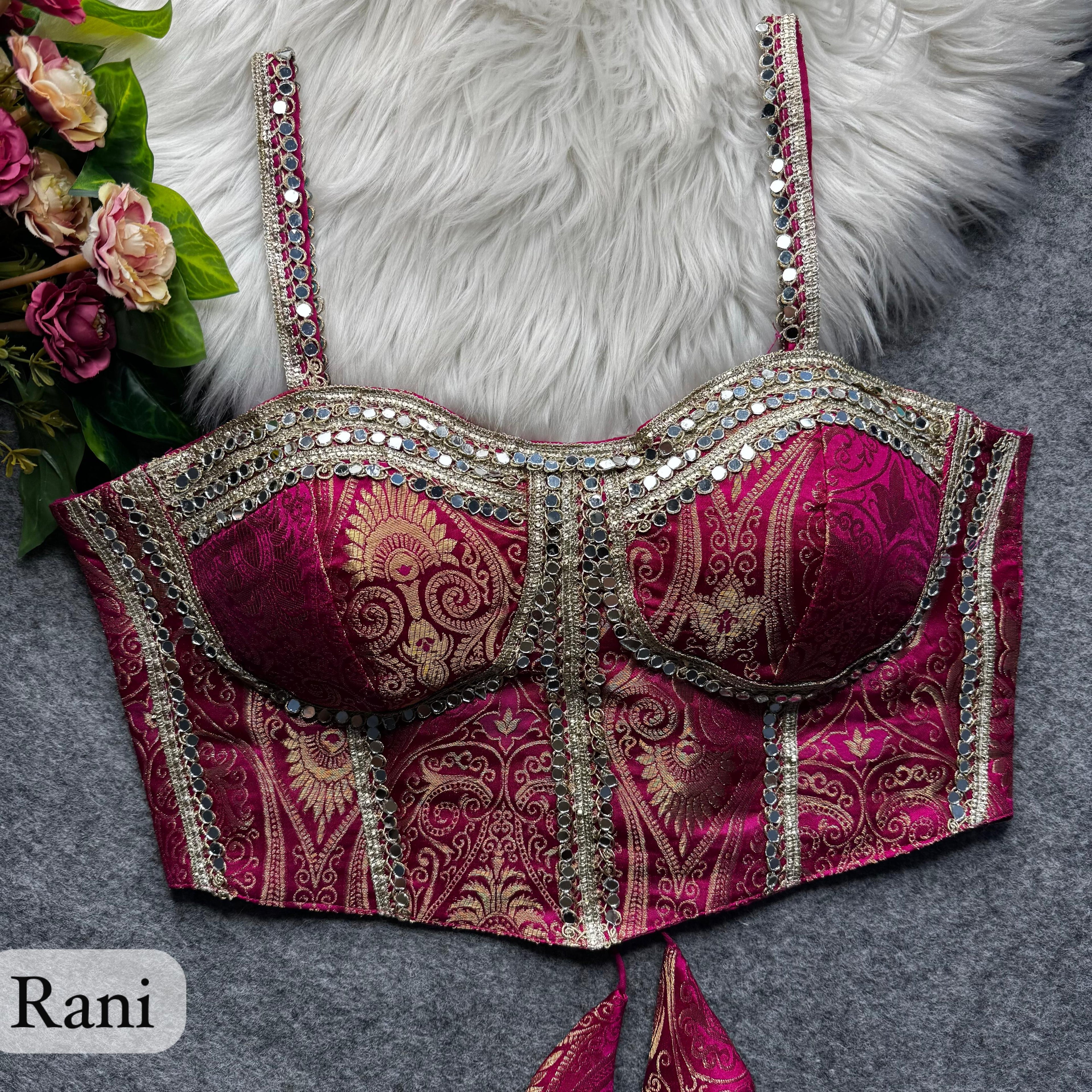 Monal - Banarasi silk Padded Blouse
