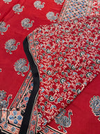 Gulnar - Pure Modal Ajrakh saree