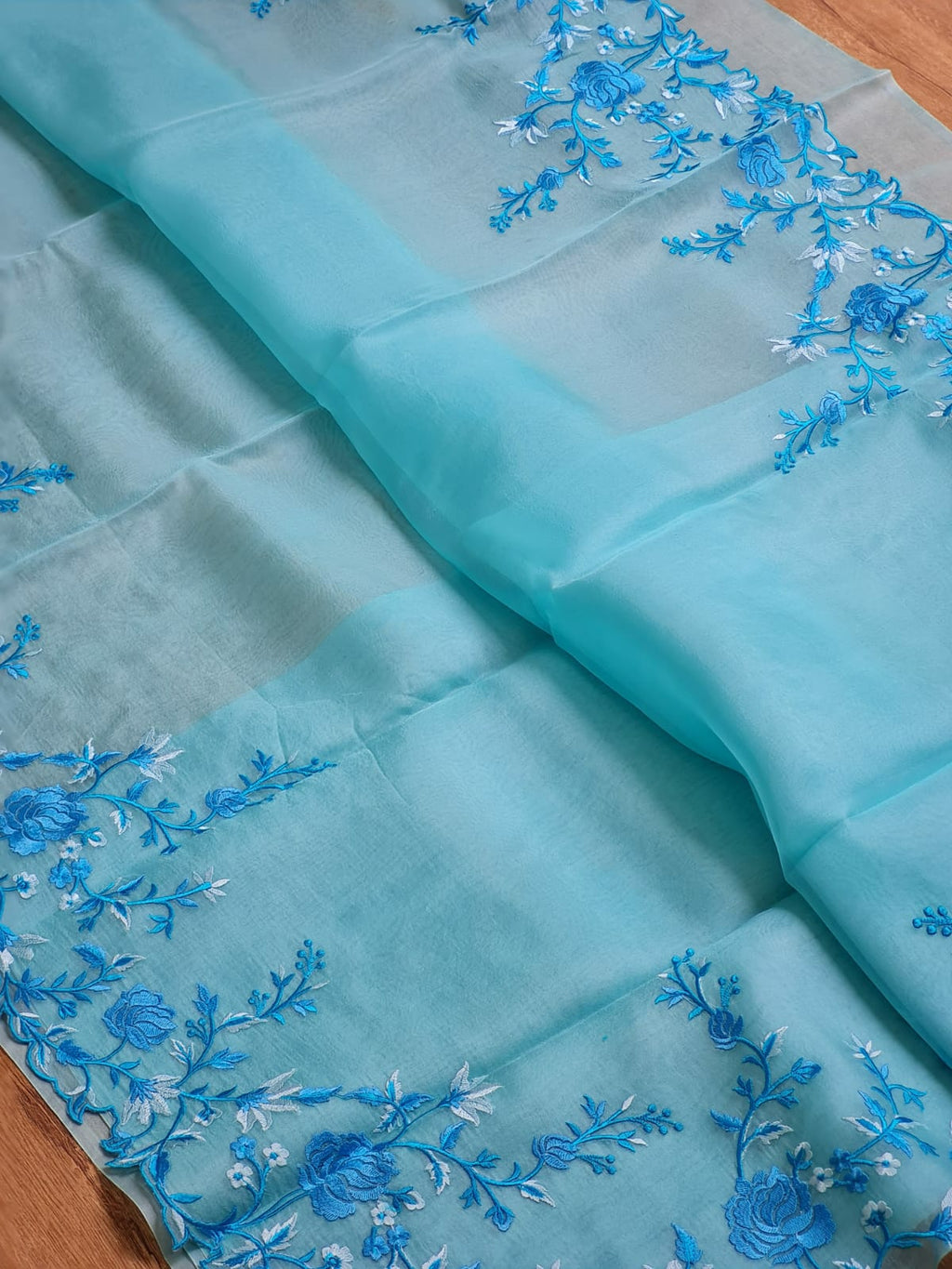 Jayanti - Pure Organza Silk with Embroidery