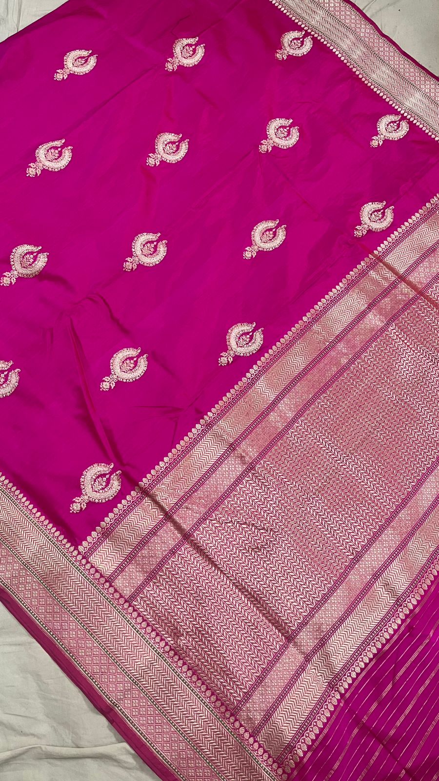 Ikatara - Banarasi Pure Katan Silk Meenakari Saree