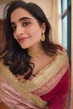 Henna - Banarasee Tissue Handwork Saree