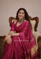 Maisha - Pure Modal Silk Bandej Saree