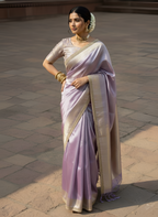 Nitya - Banarasee Glass Tissue Silk Saree