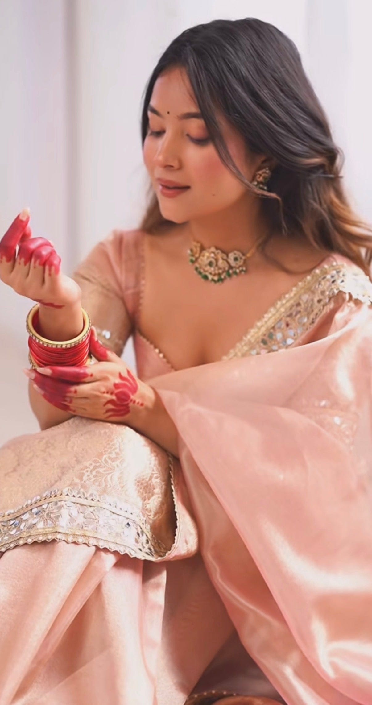 Kangna - Premium Banarasee Tissue Silk Saree