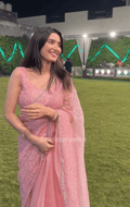 Masoom - Designer Tissue Organza Saree with handwork - Zari by Priyanka