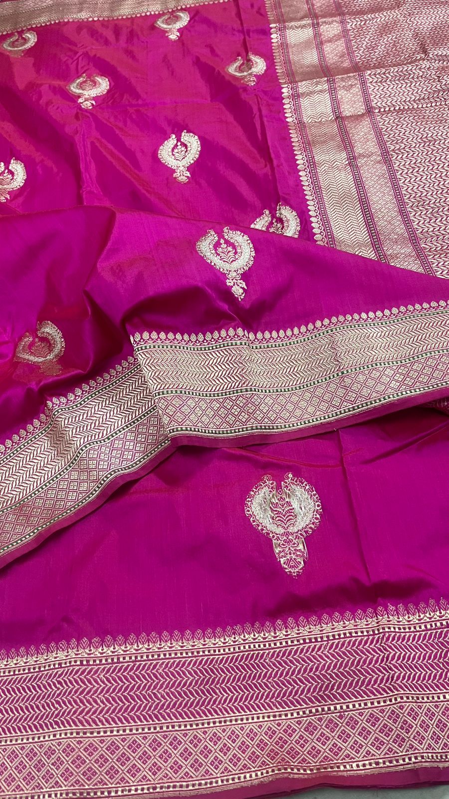 Ikatara - Banarasi Pure Katan Silk Meenakari Saree