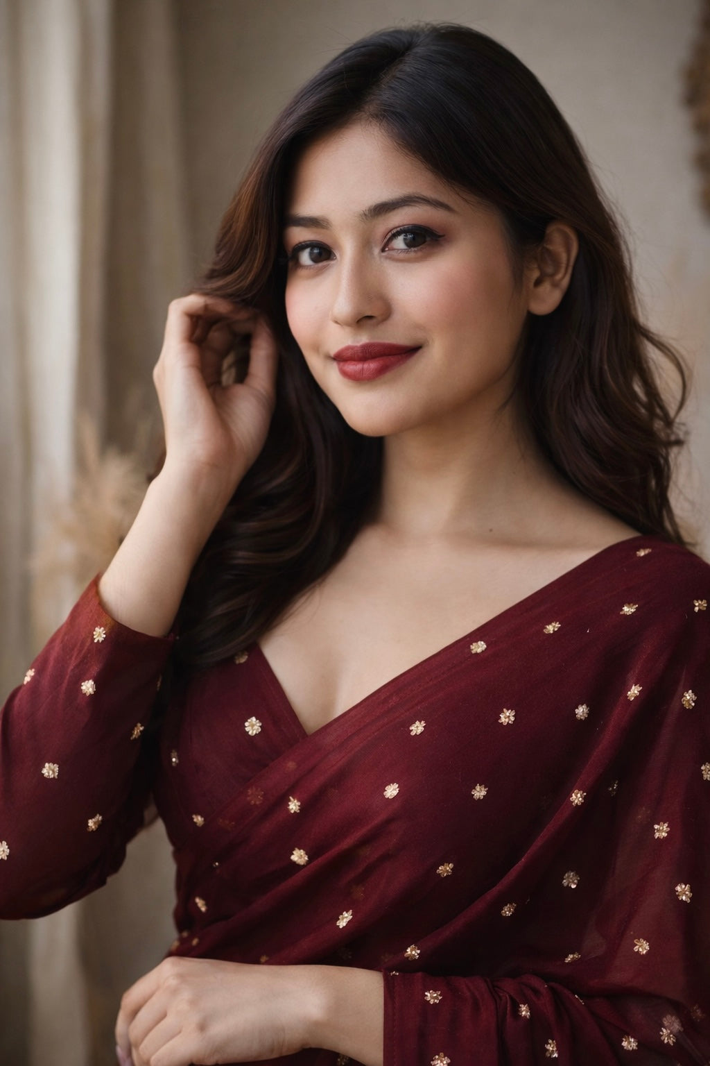 Mrinal - Crepe silk saree