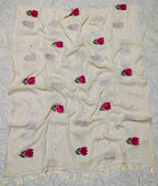 Ishana - Pure Mulmul Soft Saree with embroidery
