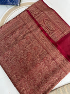 Kaavya - Pure Crepe Chiffon Silk Saree