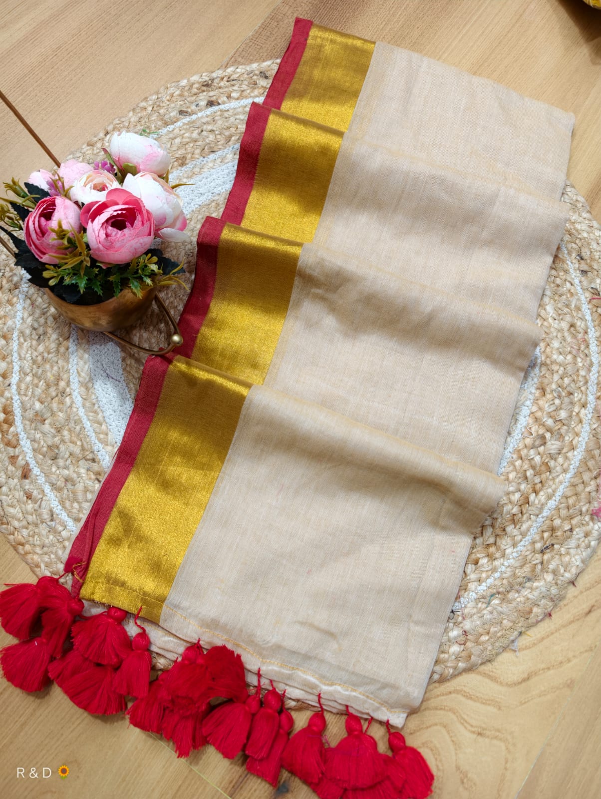 Anaka - 120 Mul Mul Handloom Cotton Saree