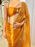 Miraaya - Designer Tissue Organza Saree with handwork