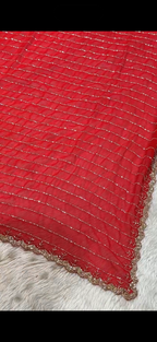 Sidhi - Designer Georgette Saree with Mirror work