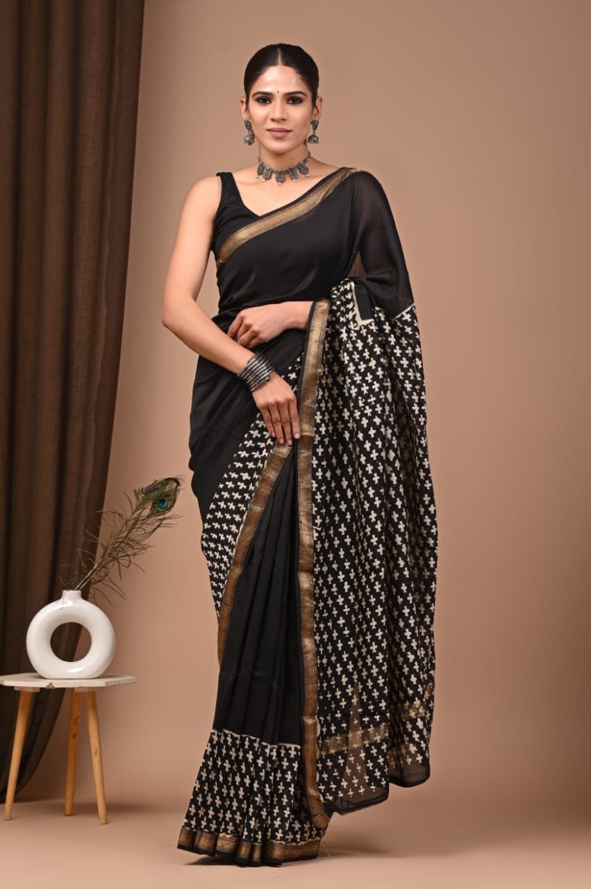 Karishma -  Pure Maheshwari Silk Saree