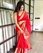 Roshni Pure Linen Saree Elegance