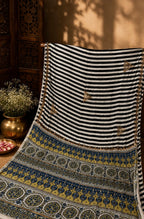 Ayleen | Handcrafted Ajrakh Couture Saree