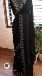 Moushmi - Designer Cocktail Lace Saree