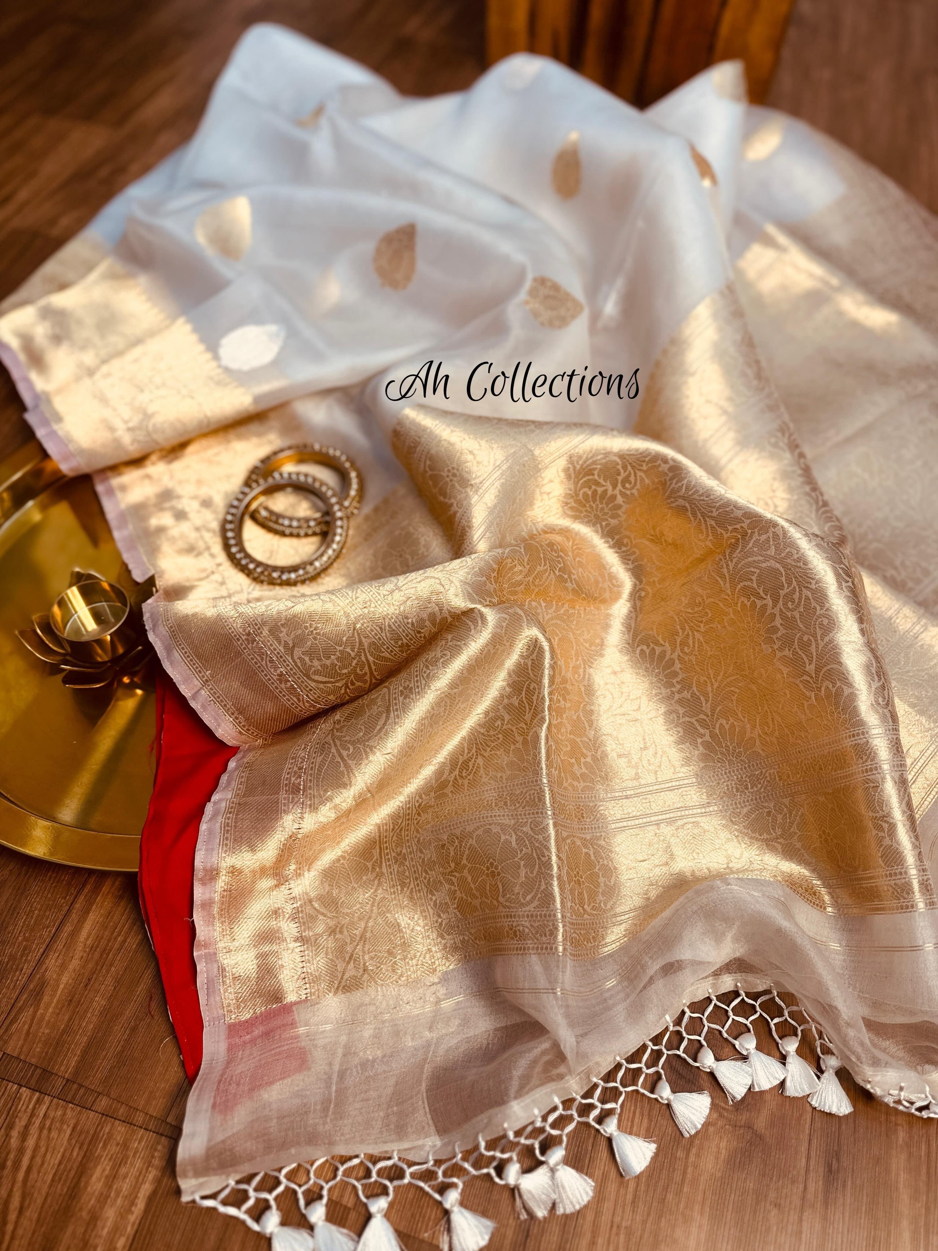 Daya - Pure Handwoven Kaduwa Weaved Kora Silk