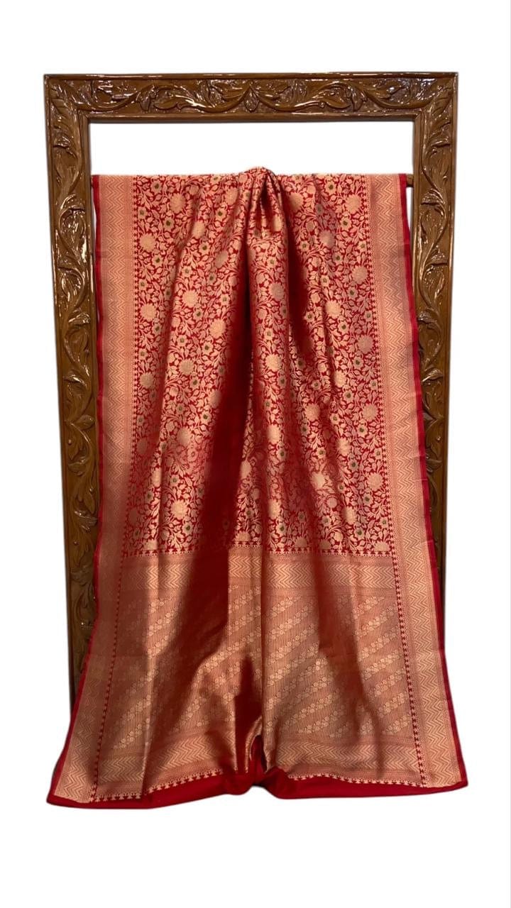 Ektara - Banarasi Pure Katan Silk Meenakari Saree