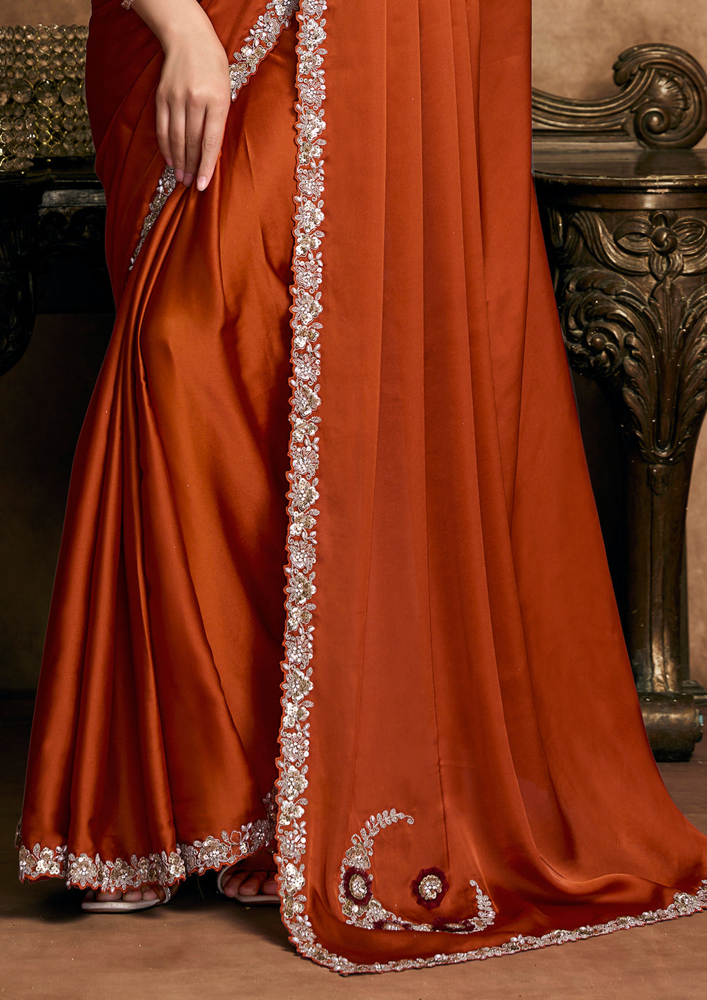 Debina - Designer Satin Saree
