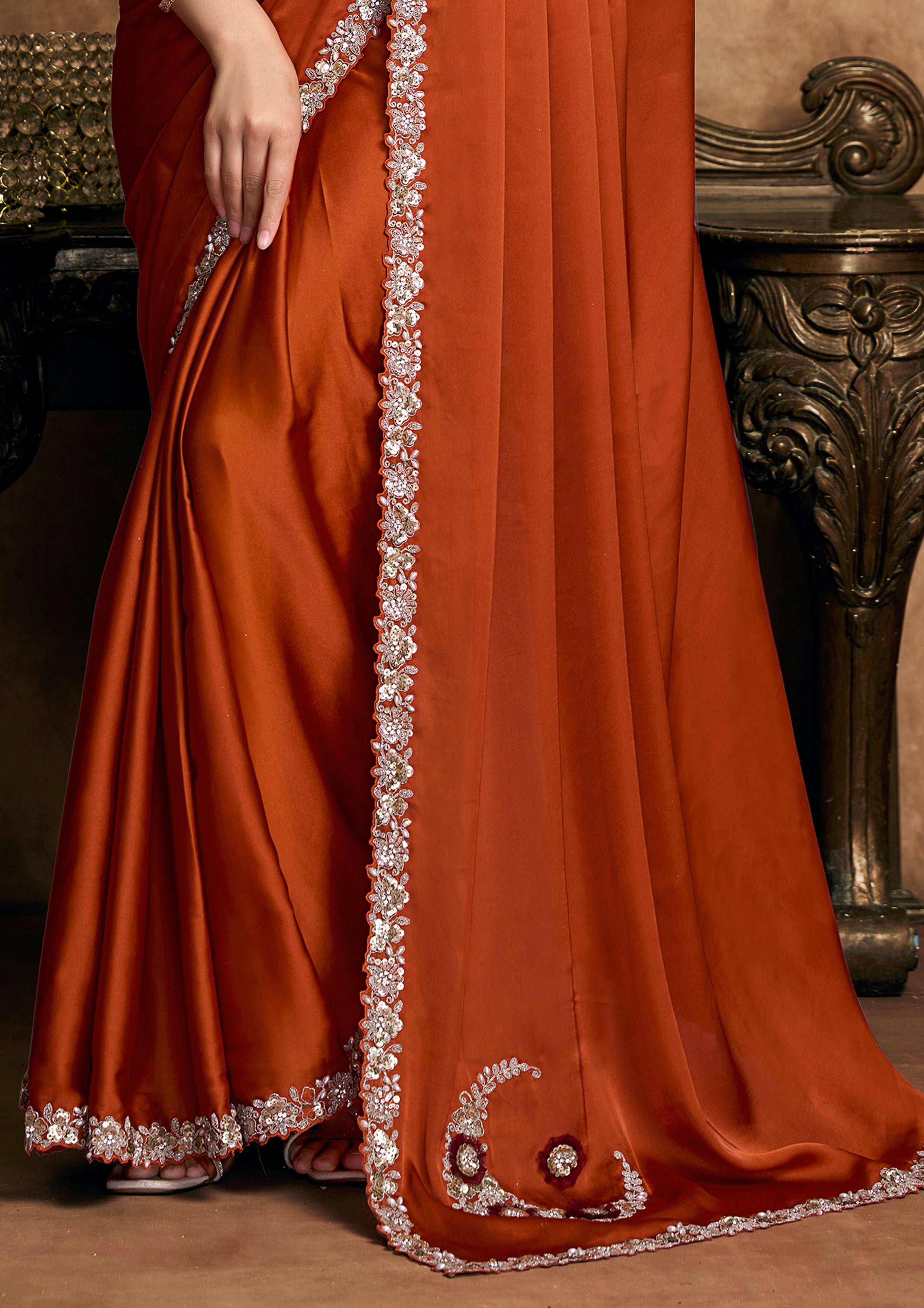 Debina - Designer Satin Saree