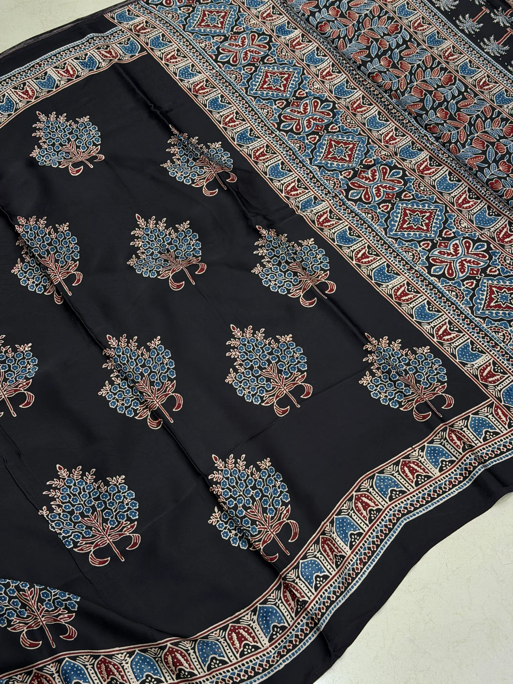 Mahin - Pure Modal Ajrakh saree