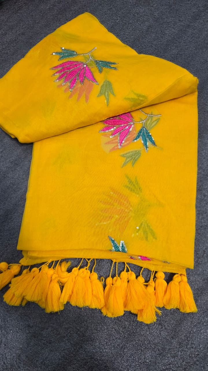 Nidha - Mul Mul Cotton Saree
