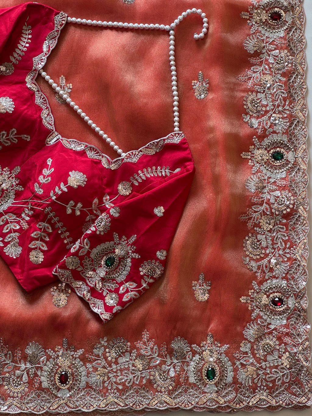 Mahisha - Designer Tissue Saree