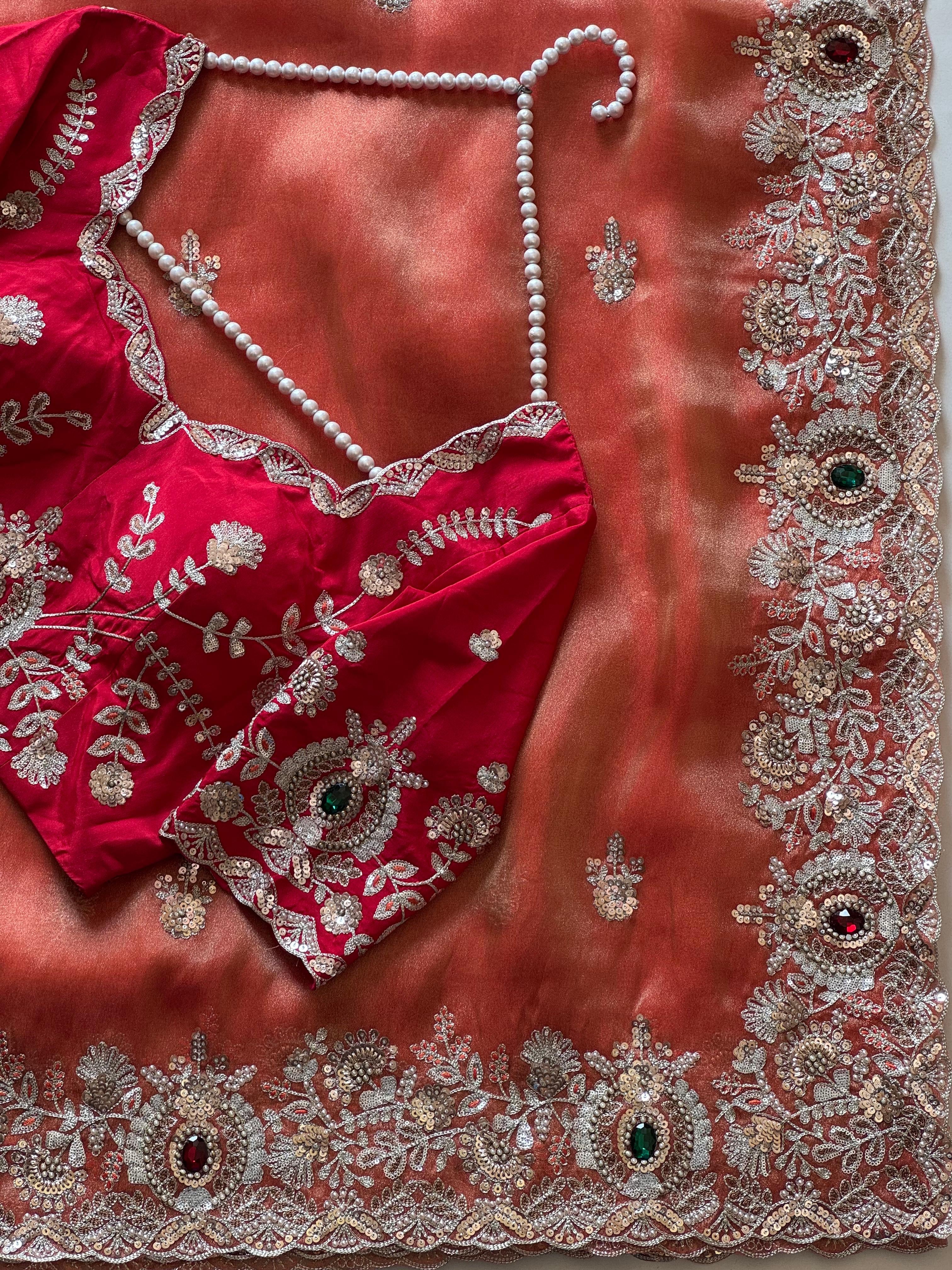 Mahisha - Designer Tissue Saree