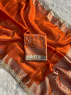 Sarangi - Gold Tissue Saree