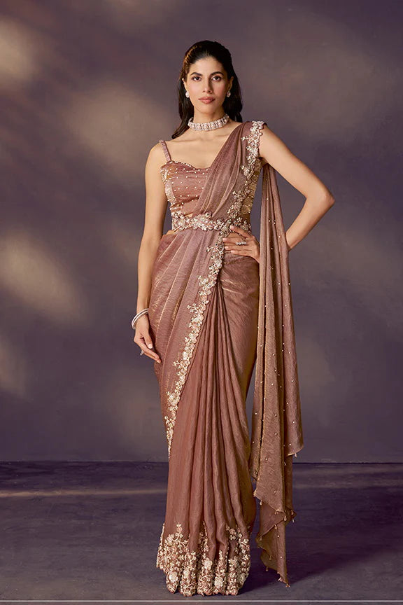 Shaya - Designer Satin Saree