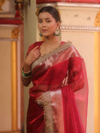 Manvi - Banarasee Tissue Silk Saree