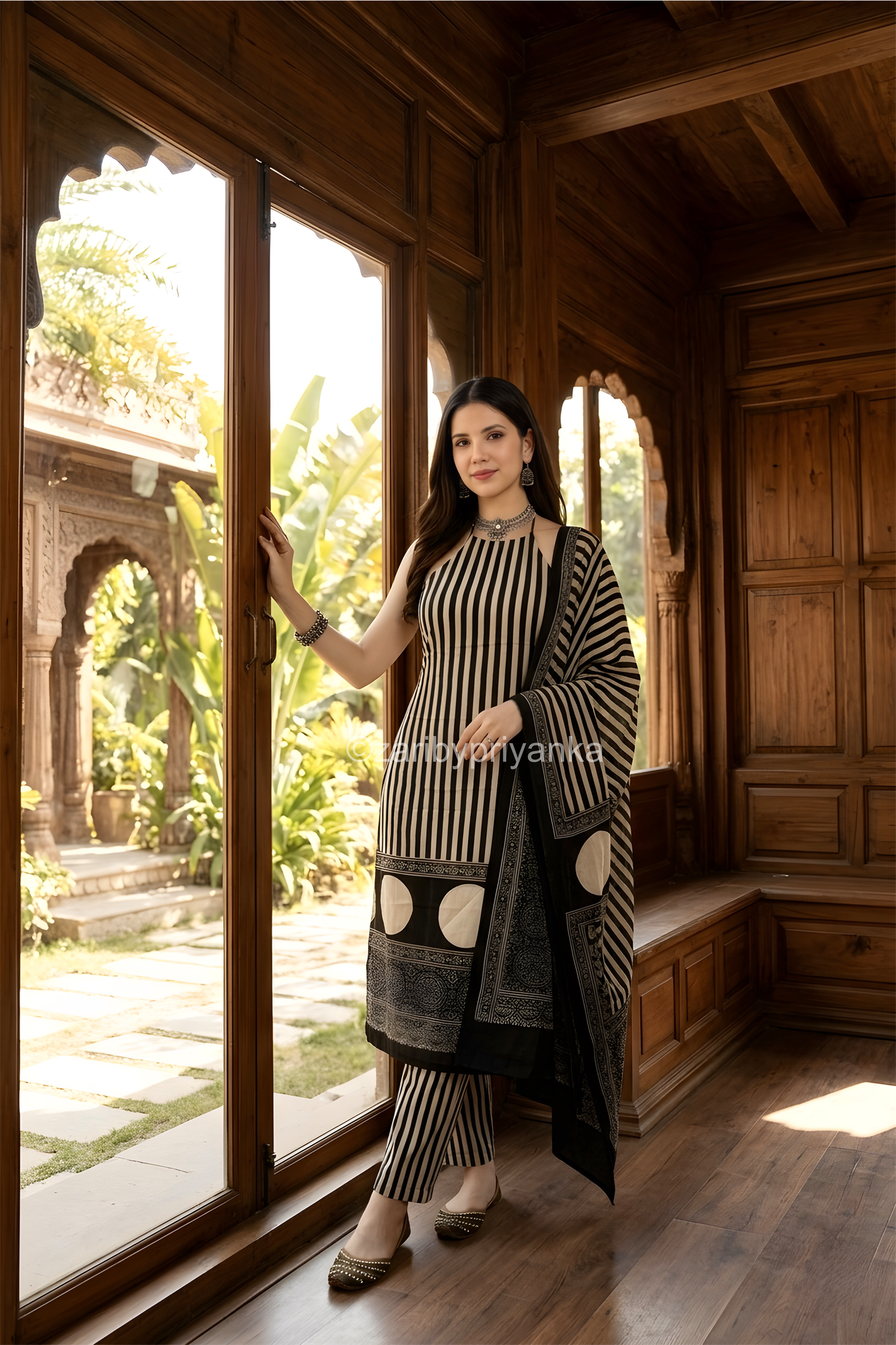 Shivana- Ajrakh Pure Modal Suit