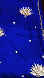 Zora | Handcrafted Ajrakh Couture Saree